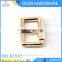 Lady shoe decoration accessories light gold shoe buckle with e coating customized metal buckle