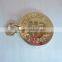 Wholesale Golden Color Metal Round Letter Pendants For Jewelry Making