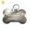 Engraving metal bone shaped paw shaped pet tag / dog tag