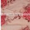 Special red fancy embroideried lace fabric design for garment and home Textile