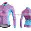 ladies dye sublimation long sleeve cycling jersey uniforms