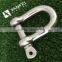 Stainless Steel D Type Shackle With Round Pin