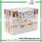 Rectangular paper card mini packaging box with window