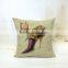 Factory direct cotton pillow case square pillowcase used for car ,sofa and seat cushion covers