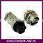 INST 4pin 4 pole 4 pin female right angle metal connector