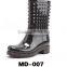 Women Fashion Clear PVC Rain Boots MD-001