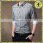 Plaid Shirts Wholesale China/Extra Tall Fitted Mature Men's Plaid Shirts