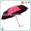 Customized full automatic fancy 3 fold yarn-dyed fabric umbrella