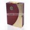 Elegant luxury genuine leather busines gift box/wine box/packing box