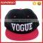 A-1397 New fashion cheap flat brim snapback cap hip hop snapback sports hat 3D embroidery custom snapback cap