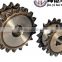 Duplex plate-wheels and sprockets 24B-2