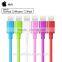 Certified TPE black short 8 pin usb phone cable