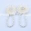 DIY Infant Newborn Barefoot Ring Sandals Shoes Chiffon Rose Flower Pearl Feet Toes