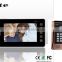 keypad and ID card door release 7" LCD Digital Video Door bell with room to room intercom