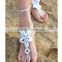 New design Beach Wedding Crochet Barefoot Sandals Anklet Foot Jewelry Bracelet