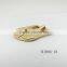 small 18mm real gold plated fashion pin buckle for lady dress