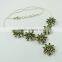 Path Of Love Peridot 925 Sterling Silver Necklace, Fine Silver Jewelry, Silver Jewelry Wholeseller