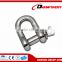 Stainless steel European type quality Dee type shackle