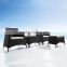 New design wicker garden set furniture used hotel balcony sofa furniture with coffee table