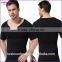 Tight Tummy Shaper V-neck Slim Control Shirt Men Top Underwear