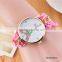 DIY hand made woven chain eiffle tower watch band