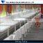 Artificial stone top modern high glossy restaurant 2 seater dining table