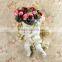 Decorative resin angel figurines with flower vase