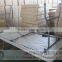 durable180cm white outdoor plastic folding counter table and chair with lock /high quality plastic canteen table