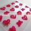 OEM high quality heart shaped velvet nail art decals flocking powder love nail sticker supplier