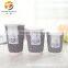 Company logo Printed Disposable Ripple Wall Coffee Paper Cup with Lids