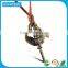 Handmade Jewelry Leather Chain Bronze Alloy Phoenix Pendant