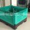Bottom price foldable large plastic pallet box for sale