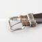 Wide genuine leather belt with pin buckle for golf and jeans