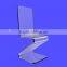 Beautiful Plexiglass Lucite Z Shape Transparent Acrylic Chair! Best price online!