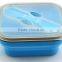 Silicone Soft Travel Portable Folding Lunch Box Food Container