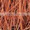 99.99% copper wire scrap millberry fro sale