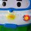Coin operated fiber glass kiddie ride with lights and music