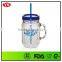 wholesale bpa free double wall 20oz mason jars with plastic lid