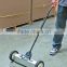 24" MAGNETIC SWEEPER Broom Wheels Pickup Metal Hazards Floor Carpet Yard