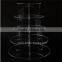 2016 new 3/5/7 tier Clear Round Acrylic eiffel tower cupcake stand/acrylic cake stand Birthday