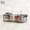 Wall mounted Bathroom accessories ORB finishing Brass Storage basket