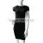 black pierced around shoulder seamless dress banquet dress