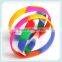 Christmas elastic colorful band silicone friendship bracelets rainbow