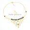 Wholesale 304 stainless steel crystal jewelry set necklace