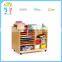 Wholesale high quality doubel side solid wood storage cabinet kindergarten furniture
