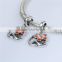 S399 Globalwin Silver Music Charms Enamel Butterfly Sterling Silver Endless Charms