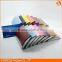 Logo custom HX01015 metal frame leather business card case colourful