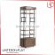 Customized wooden glass bread chocolate display showcase rack shelf counter cabinet for bakery