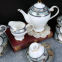 European-Style Bone China Tea Set with Flower