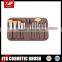 12pcs makeup kit ,made of Bamboo Handle, Synthetic hair